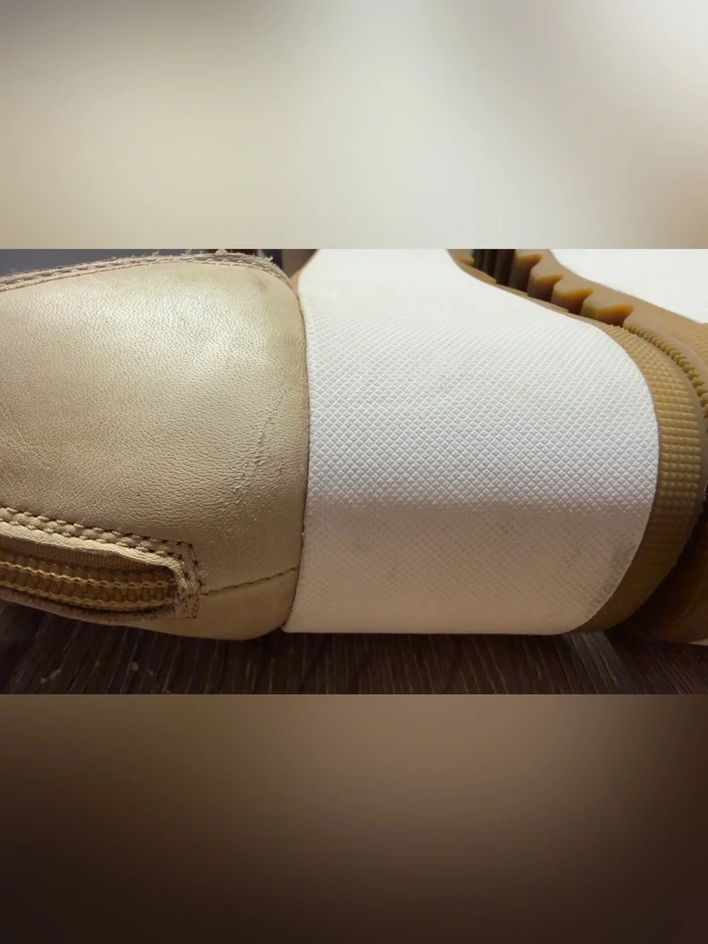 SOREL Cameron Tan Leather Flatform Wedge Ankle Strap Sandals Size 9.5